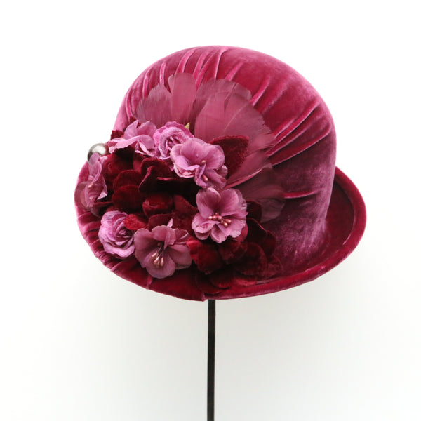 Raspberry Rose Cloche ~ SOLD