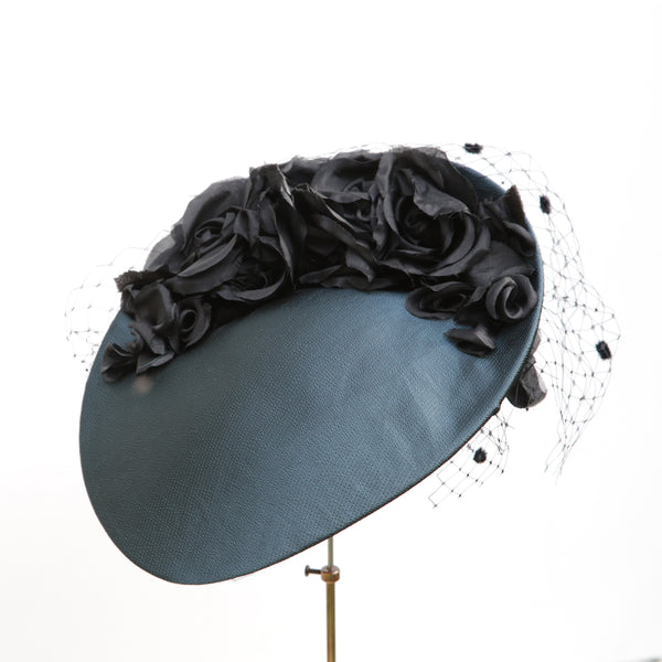 Teal Black Rose Double ~ SOLD