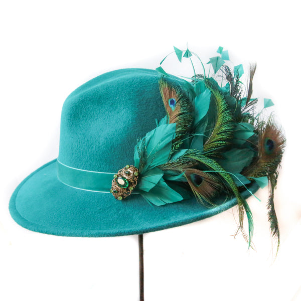 Turquoise Trilby ~ SOLD