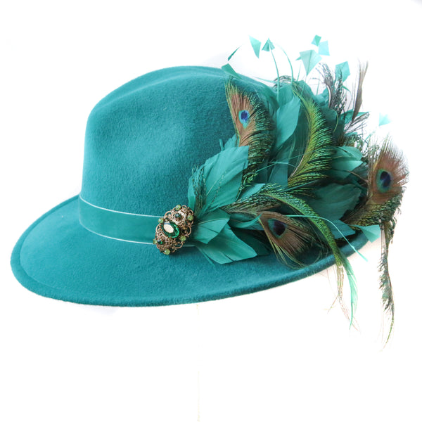 Turquoise Trilby ~ SOLD