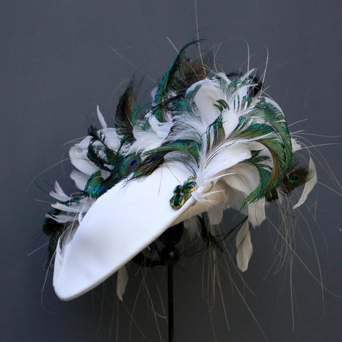 White Silk Peacock