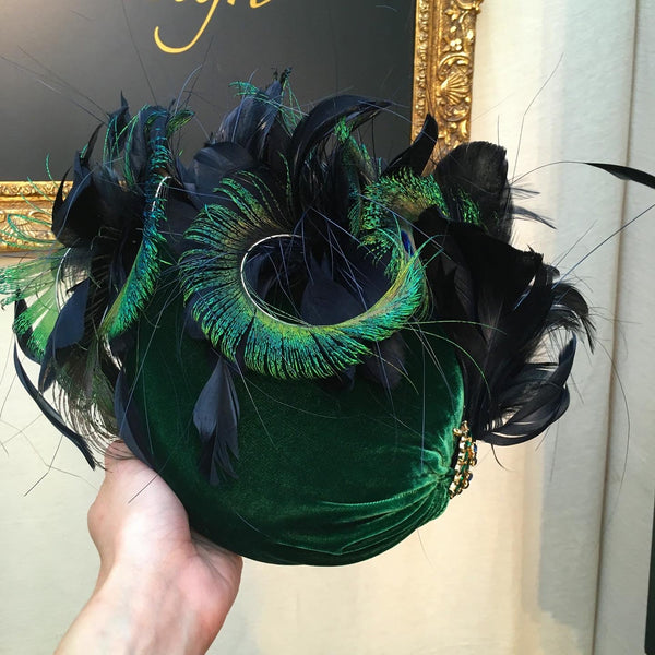 Emerald Velvet Peacock on point