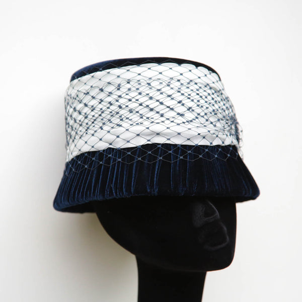 Navy Cloche