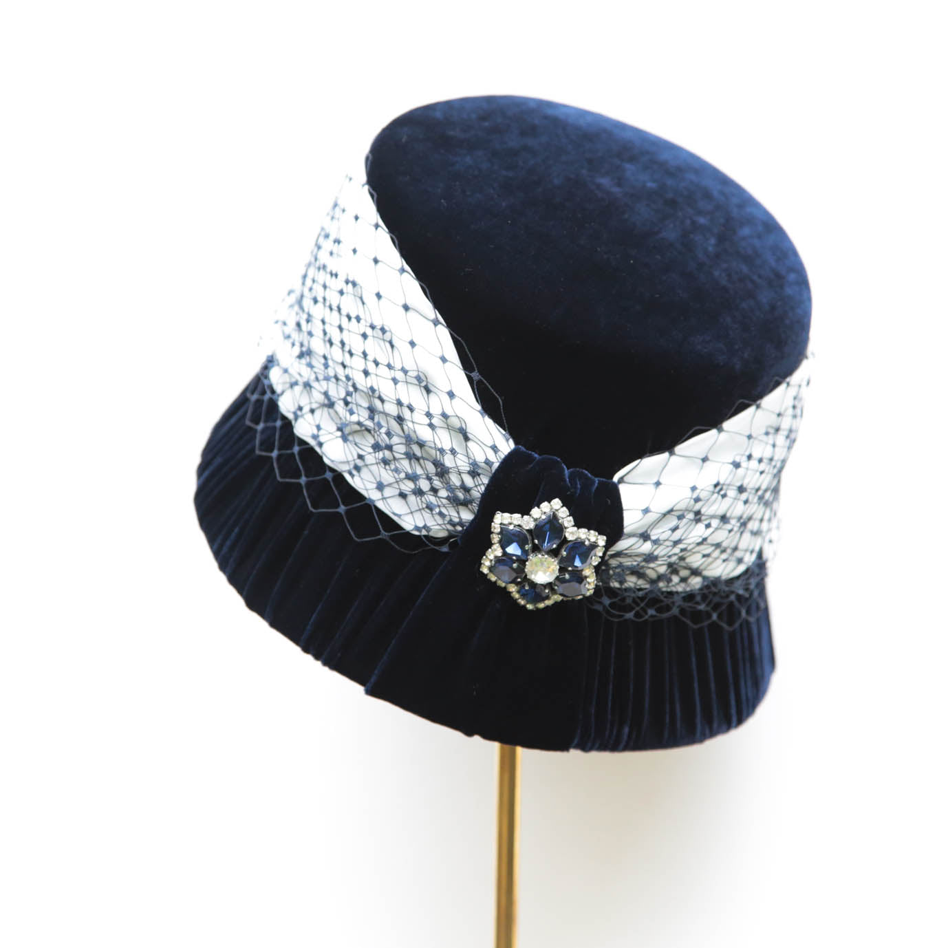 Navy Cloche