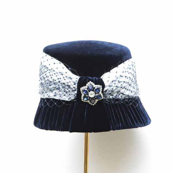 Navy Cloche