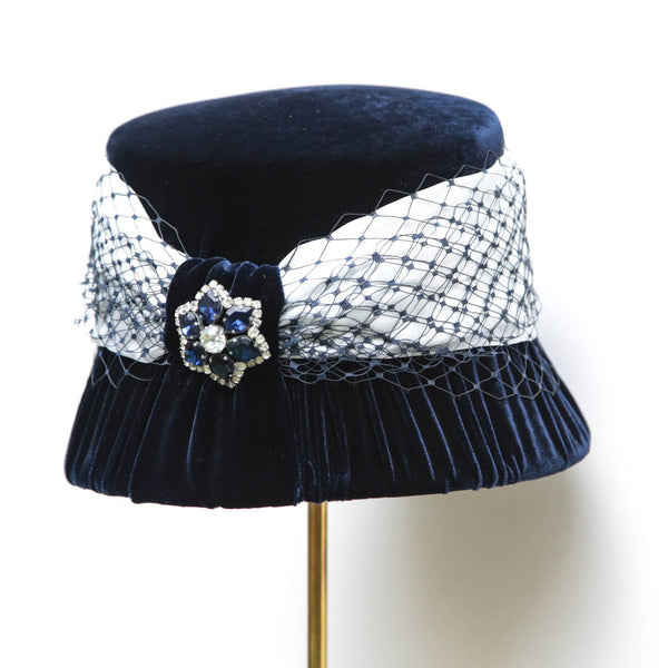 Navy Cloche