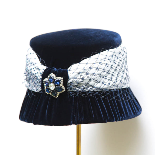 Navy Cloche