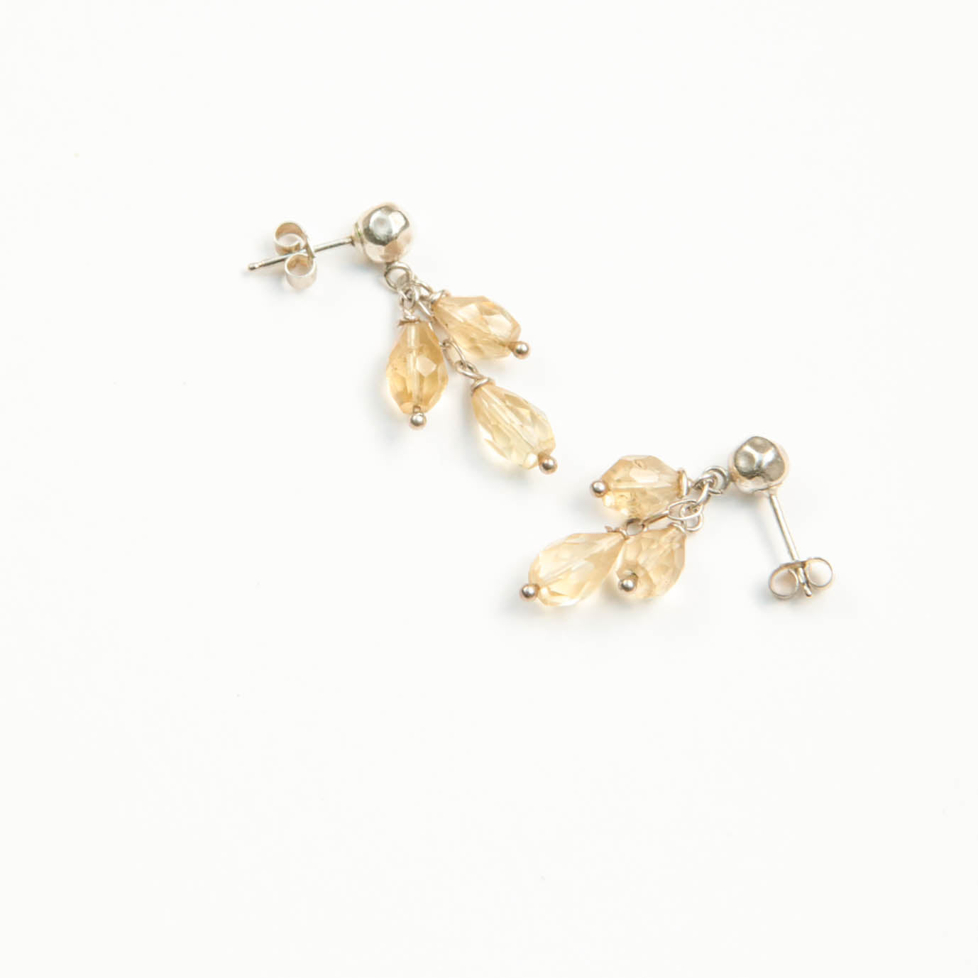 Citrine Silver Grapes