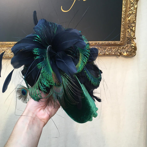 Emerald Velvet Peacock on point