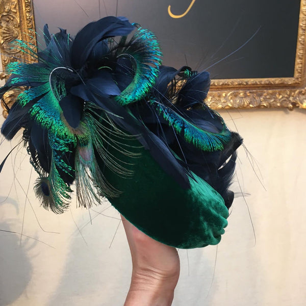 Emerald Velvet Peacock on point