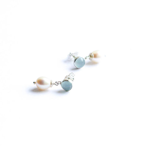 Aquamarine Pearl Drops