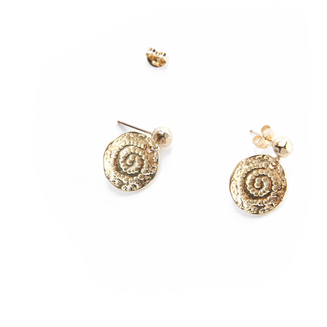 Gold Athena Studs