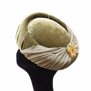 Olive Silk Bow