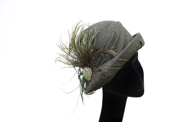 Peacock Cloche II ~ SOLD