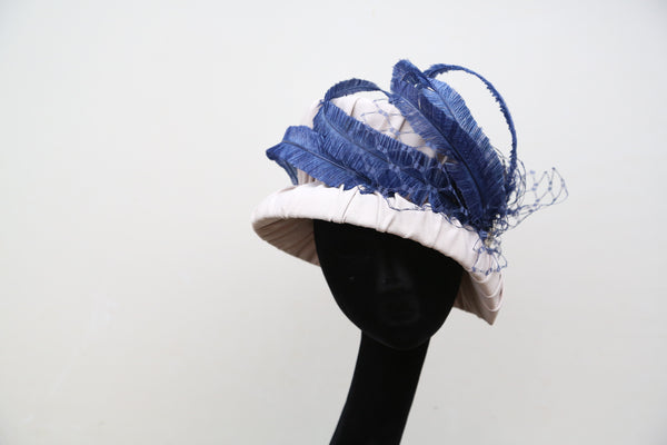 Ostrich Bucket Cloche ~ SOLD