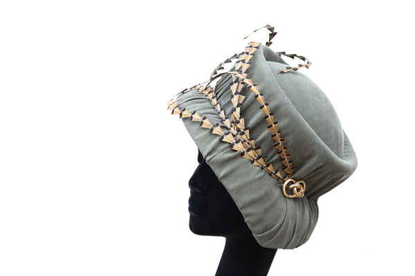 Olive Bucket Cloche ~ SOLD