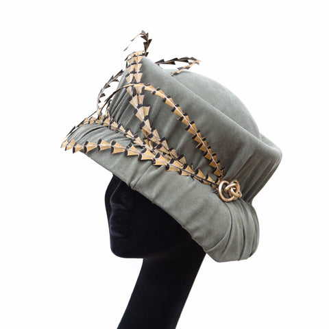 Olive Bucket Cloche ~ SOLD