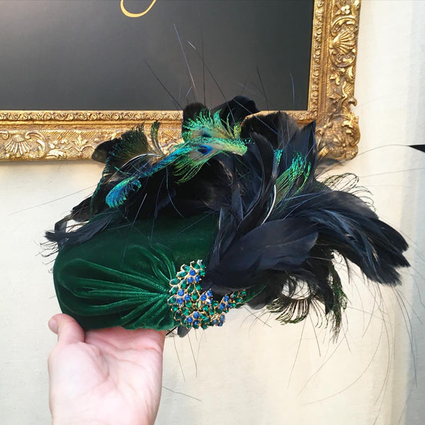 Emerald Velvet Peacock on point