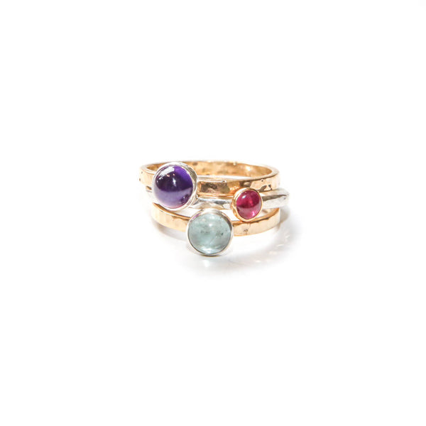 Cabachon rings