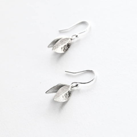 Silver Duo Leaf Hooks