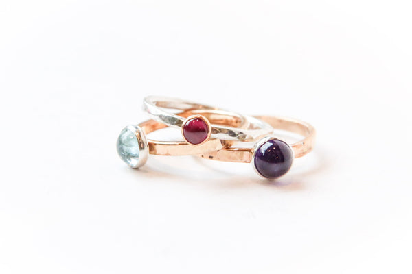 Cabachon rings