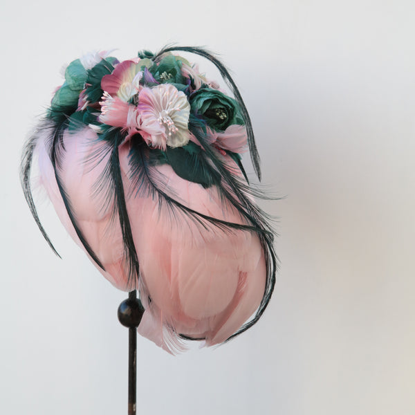 Pink Feathered Moon ~ SOLD