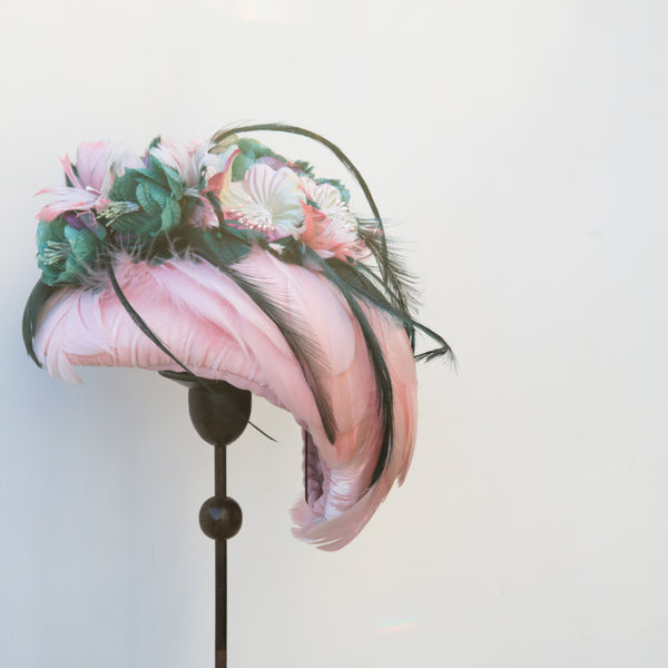 Pink Feathered Moon ~ SOLD
