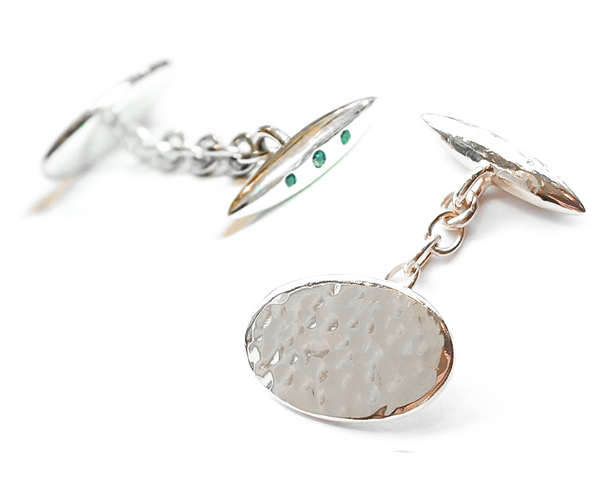 Emerald Bullet Cufflinks