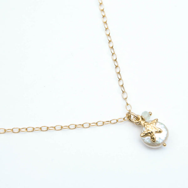 Starfish Pearl Pendant
