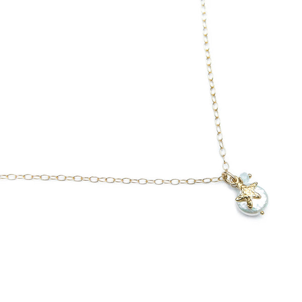 Starfish Pearl Pendant
