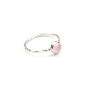 Rose Quartz Cabachon Stacking Set