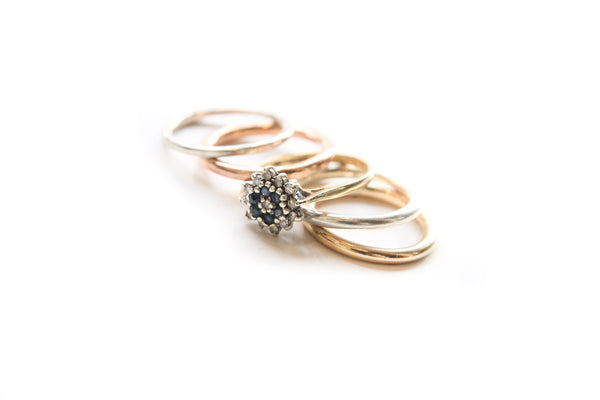 Vintage Sapphire Ring Stack ~ SOLD