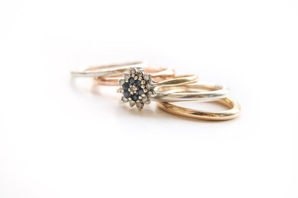 Vintage Sapphire Ring Stack ~ SOLD