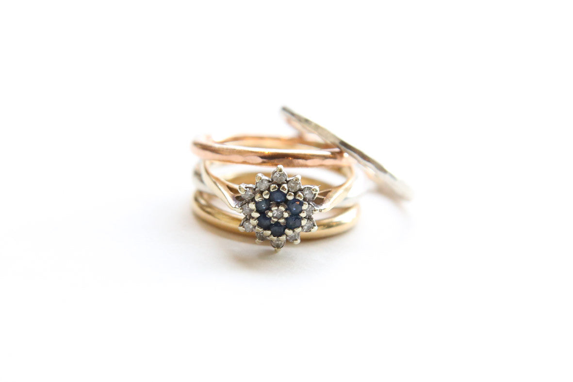 Vintage Sapphire Ring Stack
