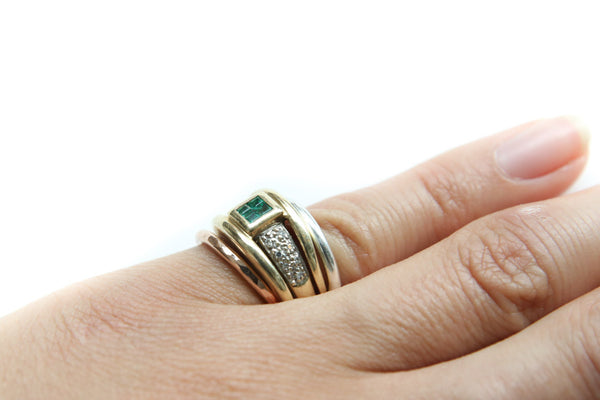 Antique Emerald Stack ~ SOLD