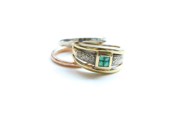 Antique Emerald Stack ~ SOLD