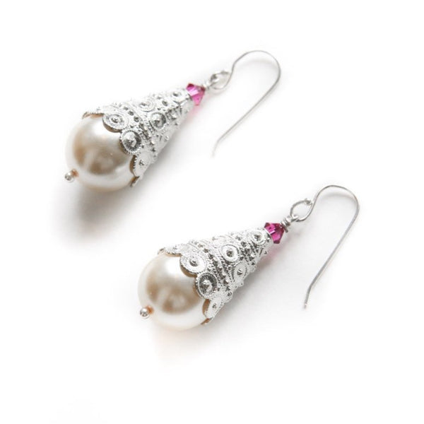 Silver Cone Earrings