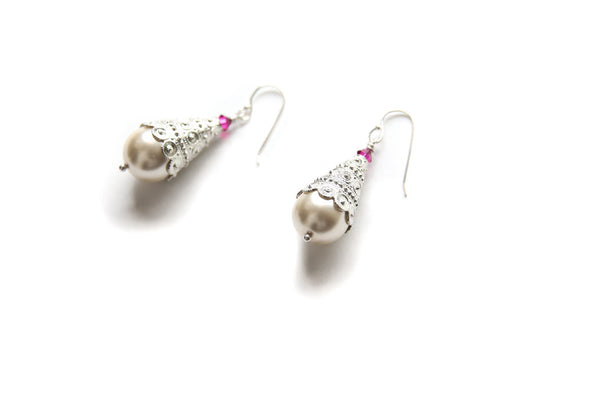 Silver Cone Earrings