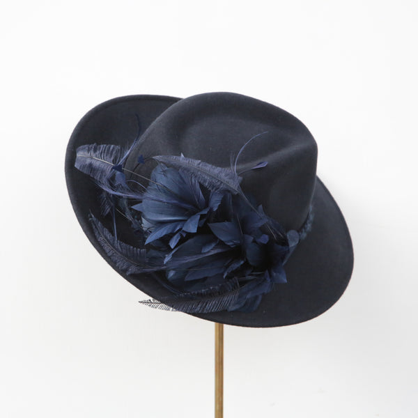 Blue Wool Trilby ~ SOLD