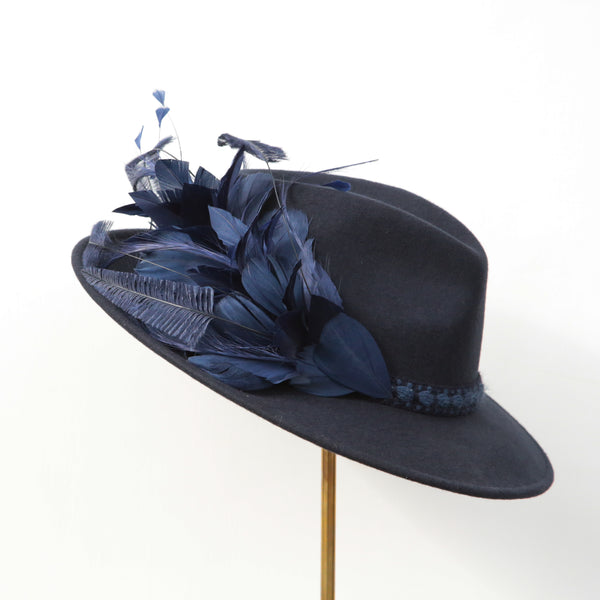 Blue Wool Trilby ~ SOLD