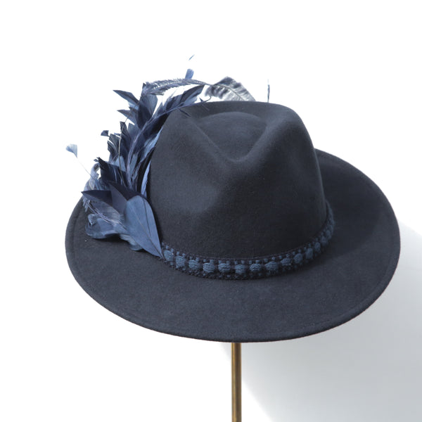 Blue Wool Trilby ~ SOLD