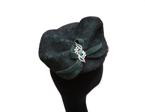 Green laced ~ SOLD